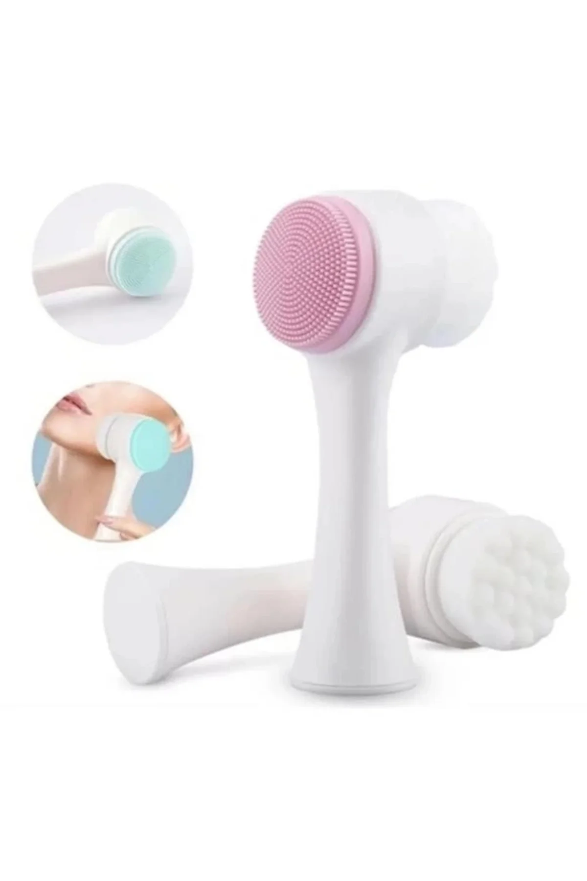 KESGİN MARKET® Ocean Çift Taraflı Cilt Ve Yüz Temizleme Fırçası