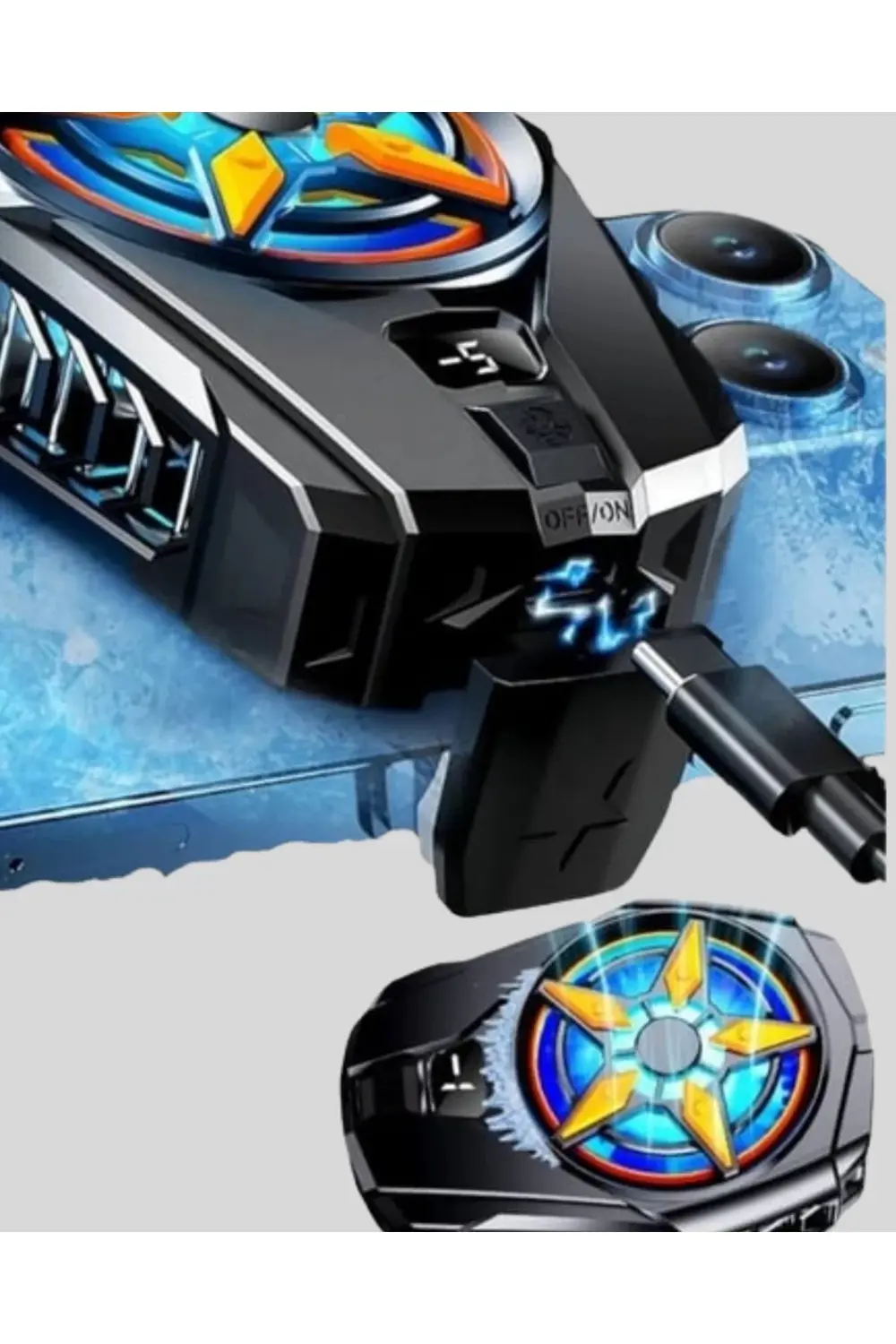 KESGİN MARKET ® Oyun Telefonu Soğutucu Fan – Şarjlı, Sessiz ve Ko