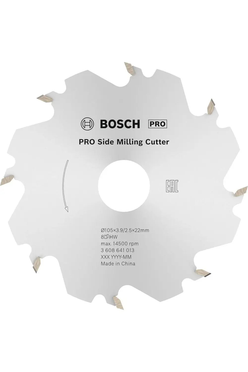 kesici 105 mm, 8 diş 1088605