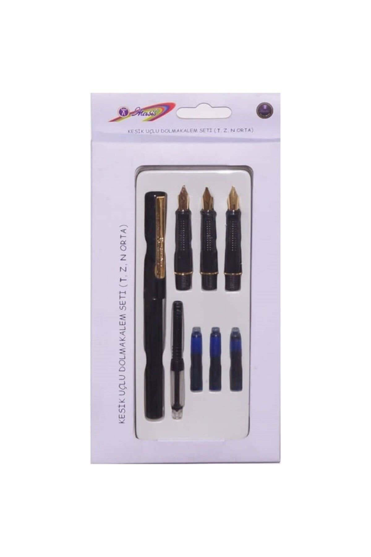 Gülpaş Kesik Uçlu Dolmakalem Seti