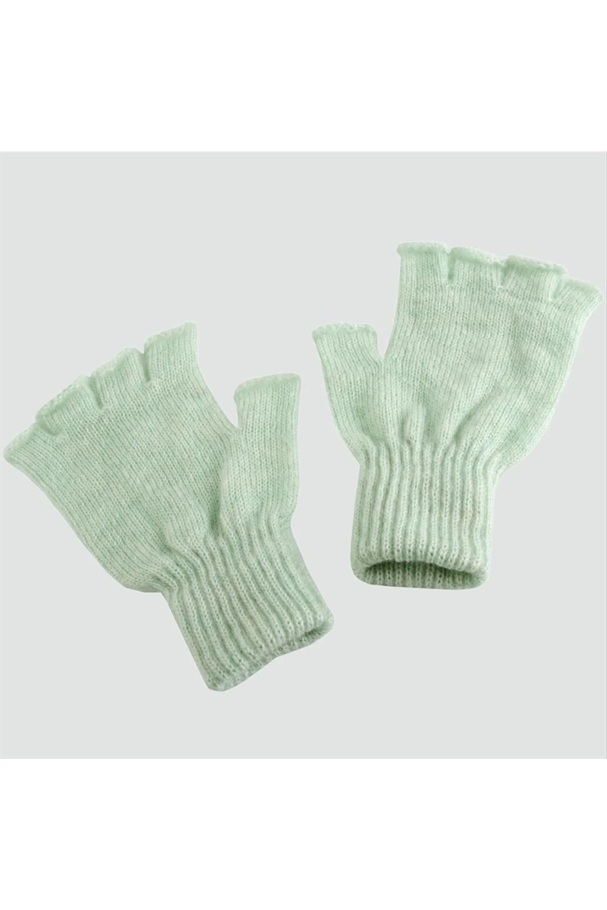 Kesik Uçlu Eldiven-Su Yeşili