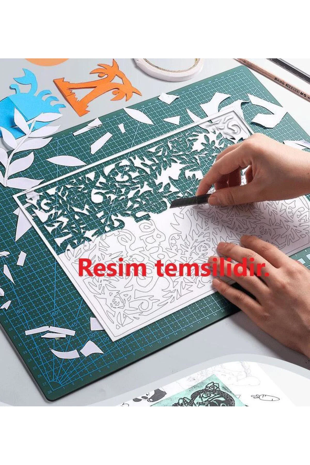 Kesim Matı - Kesme Matı - Kesim Tablası (A4) (30cm'e 22cm eninde)