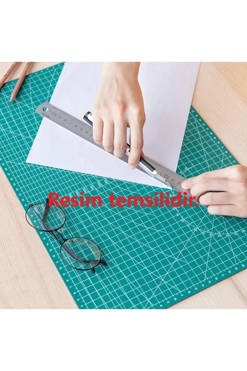 Kesim Matı - Kesme Matı - Kesim Tablası (A4) (30cm'e 22cm eninde)