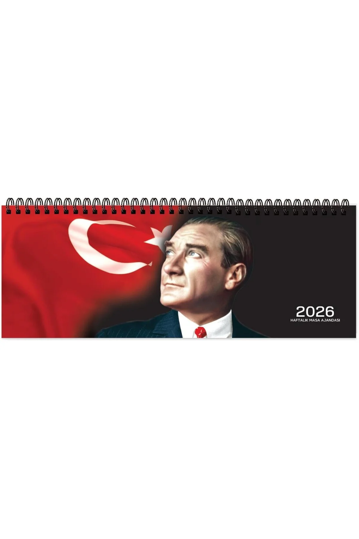 Keskin 2026-AJ-65 12 * 33,5 Spr.Haftalık Masa Ajandası-Atatürk