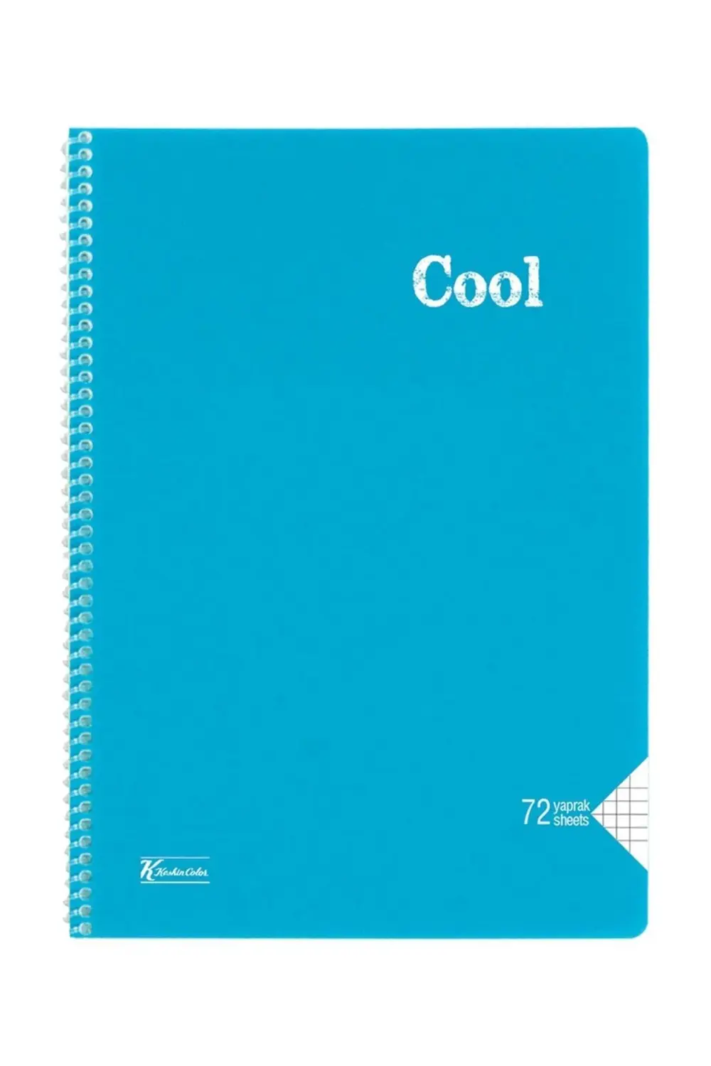 Keskin Color Cool 72 Yp. Kareli A4 Plastik Kapak Spiralli Defter