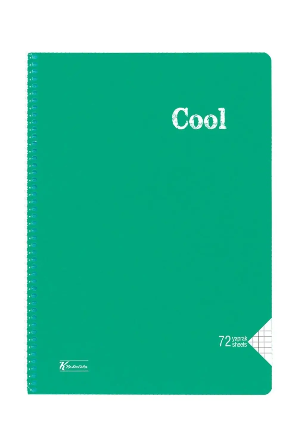 Keskin Color Cool 72 Yp. Kareli A4 Plastik Kapak Spiralli Defter
