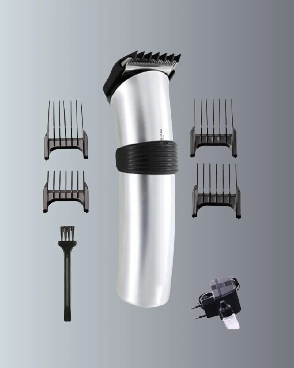 Keskin Paslanmaz Çelik Tıraş Makinesi - 5 Kesim Tarağı, Kablosuz & Ergonomik