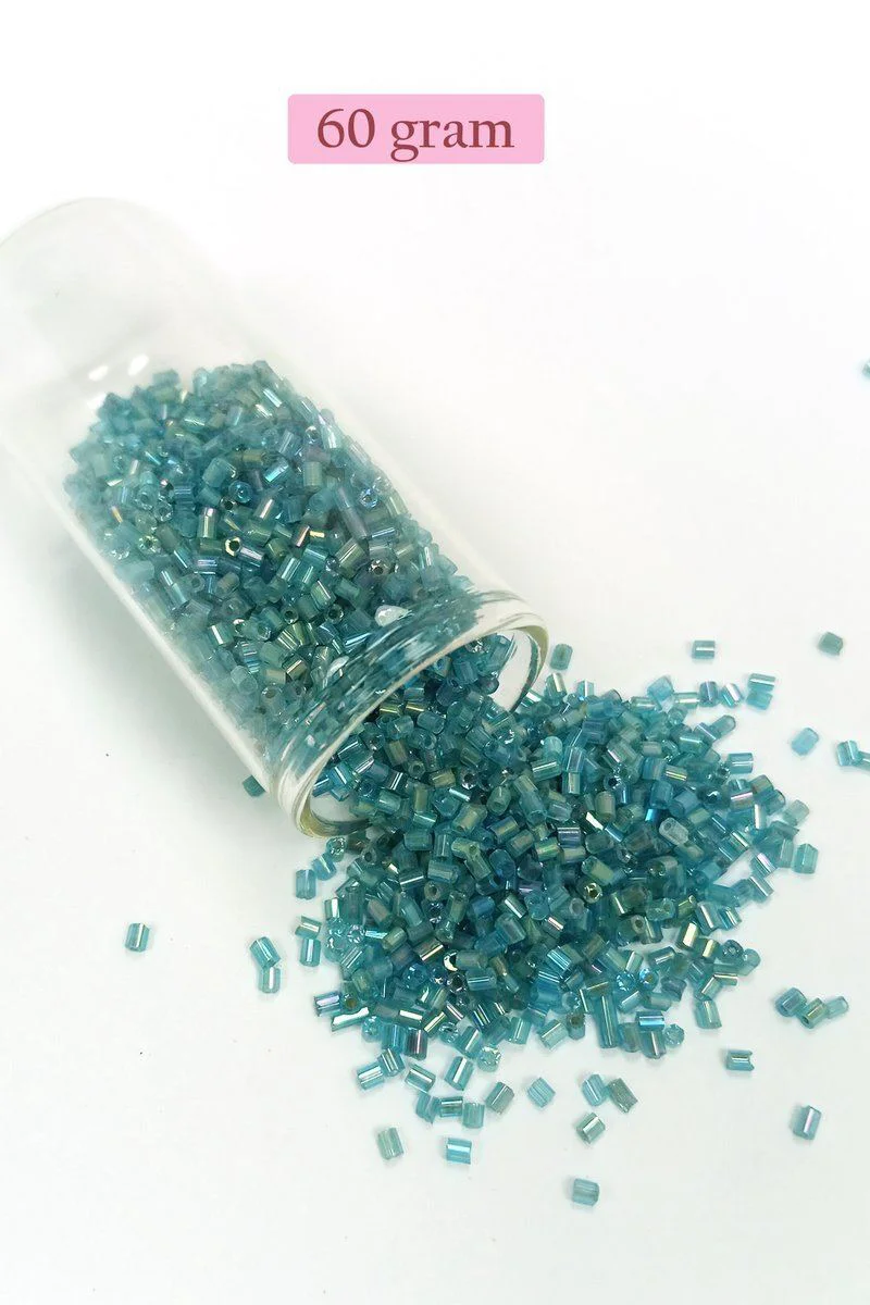 Kesme Cam Boncuk 2mm - Şeffaf Çam Yeşili 60g / El Sanatları ve Düzgün Dikiş İçin Premium Kalite Kesme Cam Boncuk 2mm - Şeffaf Çam Yeşili 60g / El Sanatları ve Düzgün Dikiş İçin Premium Kalite
