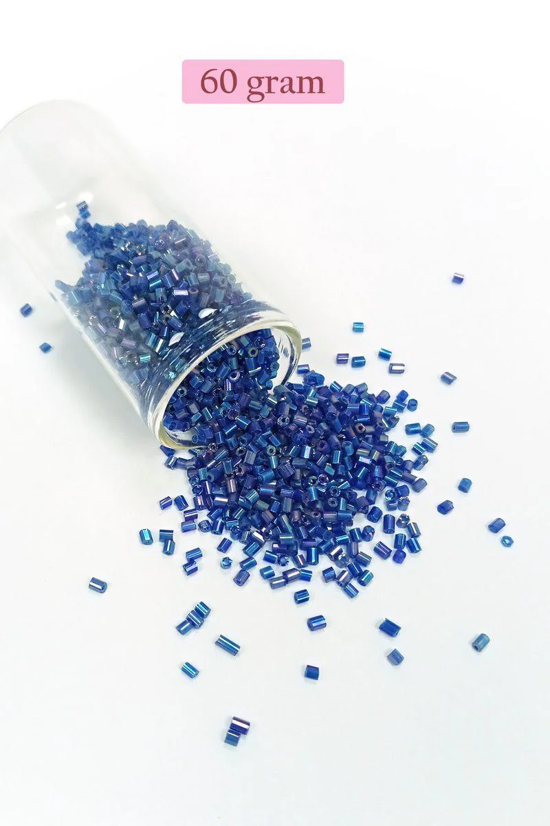 Kesme Cam Boncuk 2mm Koyu Mavi - 60 Gr - El Sanatları ve Dikiş İçin Fiyatı, Yorumları ve Özellikleri