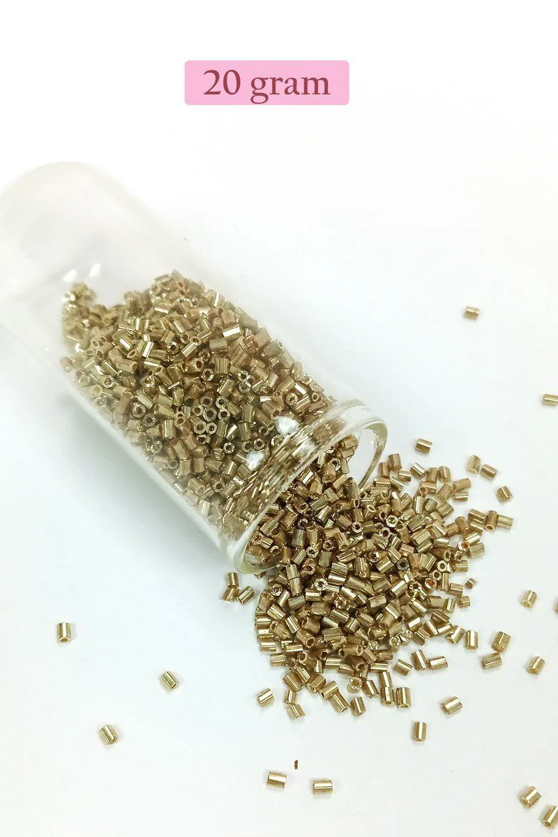 Kesme Cam Boncuk 2mm - 20 Gram Gold - El Sanatları ve Gelinlik Süslemeleri İçin Premium Cam Boncuk (BNC308) Fiyatı, Yorumları ve Özellikleri