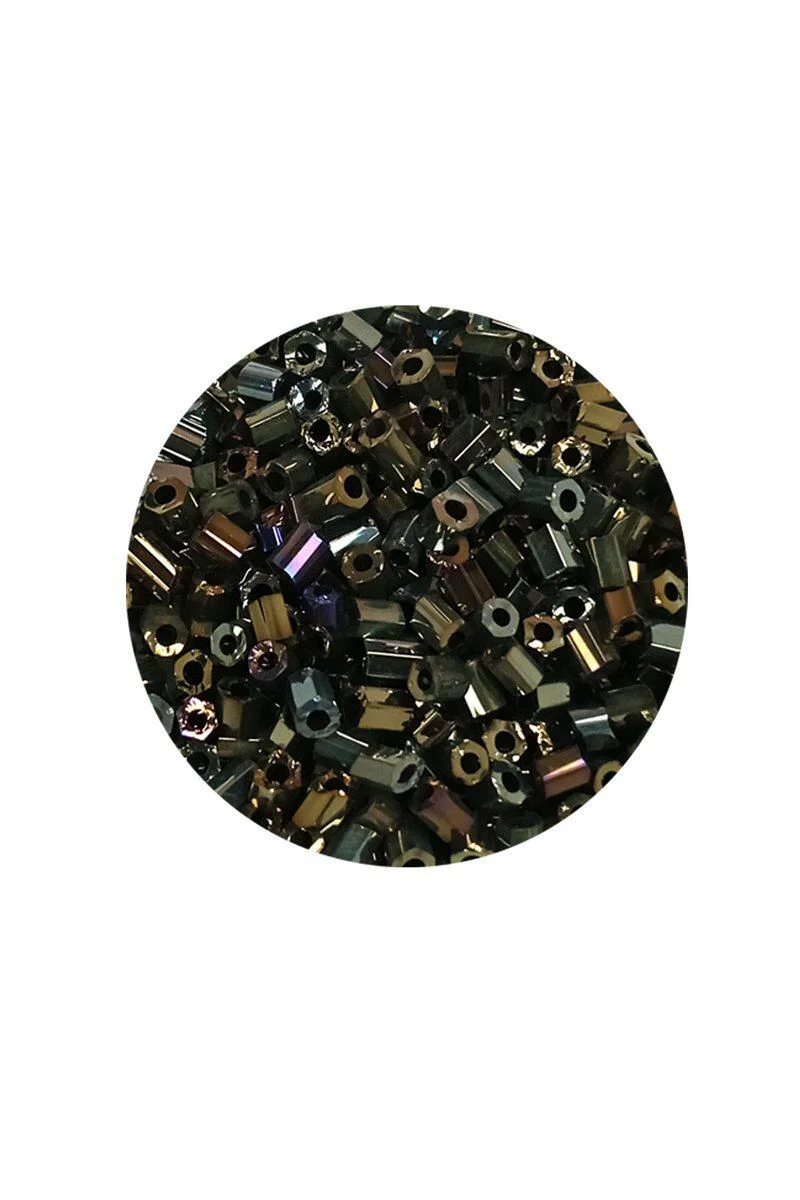 Kesme Cam Boncuk 2mm 60 Gram Asker Yeşili - El Sanatları ve Takı Yapımı İçin