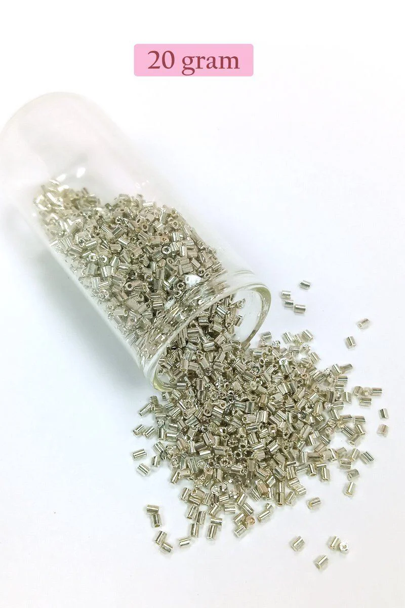 Kesme Cam Boncuk 2mm Parlak Gümüş - 20 Gram El Sanatları Boncuğu Fiyatı, Yorumları ve Özellikleri