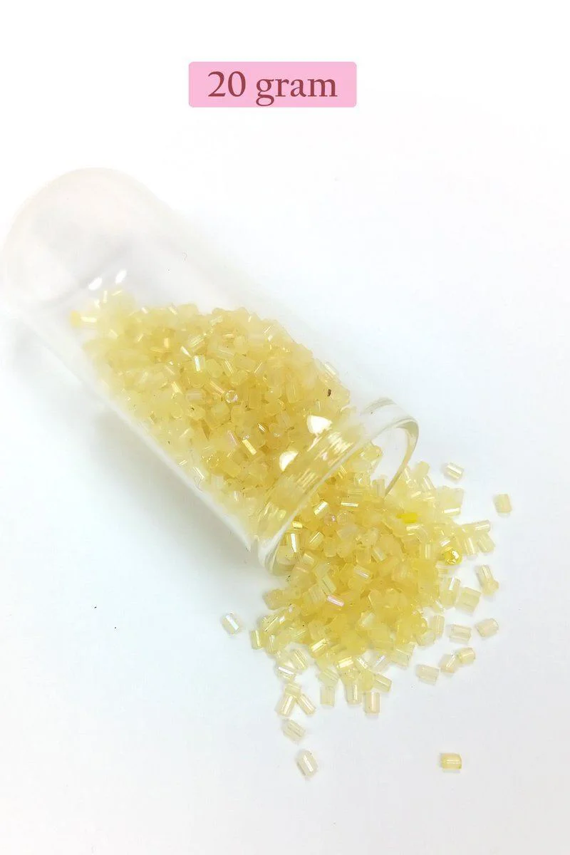 Kesme Cam Boncuk 2mm Şeffaf Sarı - 20g El Sanatları İçin Fiyatı, Yorumları ve Özellikleri