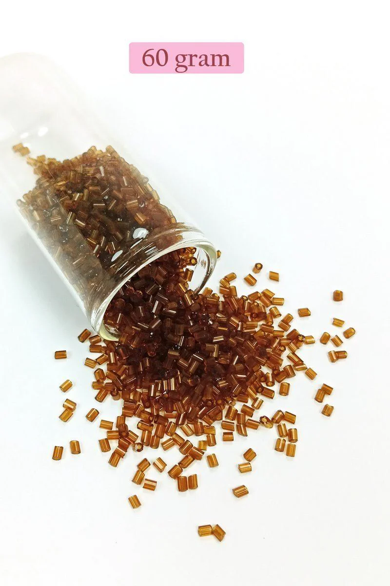 Kesme Cam Boncuk 2mm - Şeffaf Açık Kahve 60gr | El Sanatları & Takı Tasarımı Fiyatı, Yorumları ve Özellikleri