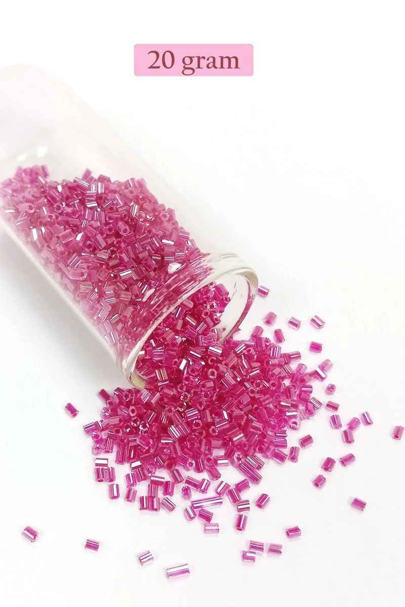 Kesme Cam Boncuk 2mm Şeffaf Pembe - 20 Gram El Sanatları Boncuğu Fiyatı, Yorumları ve Özellikleri