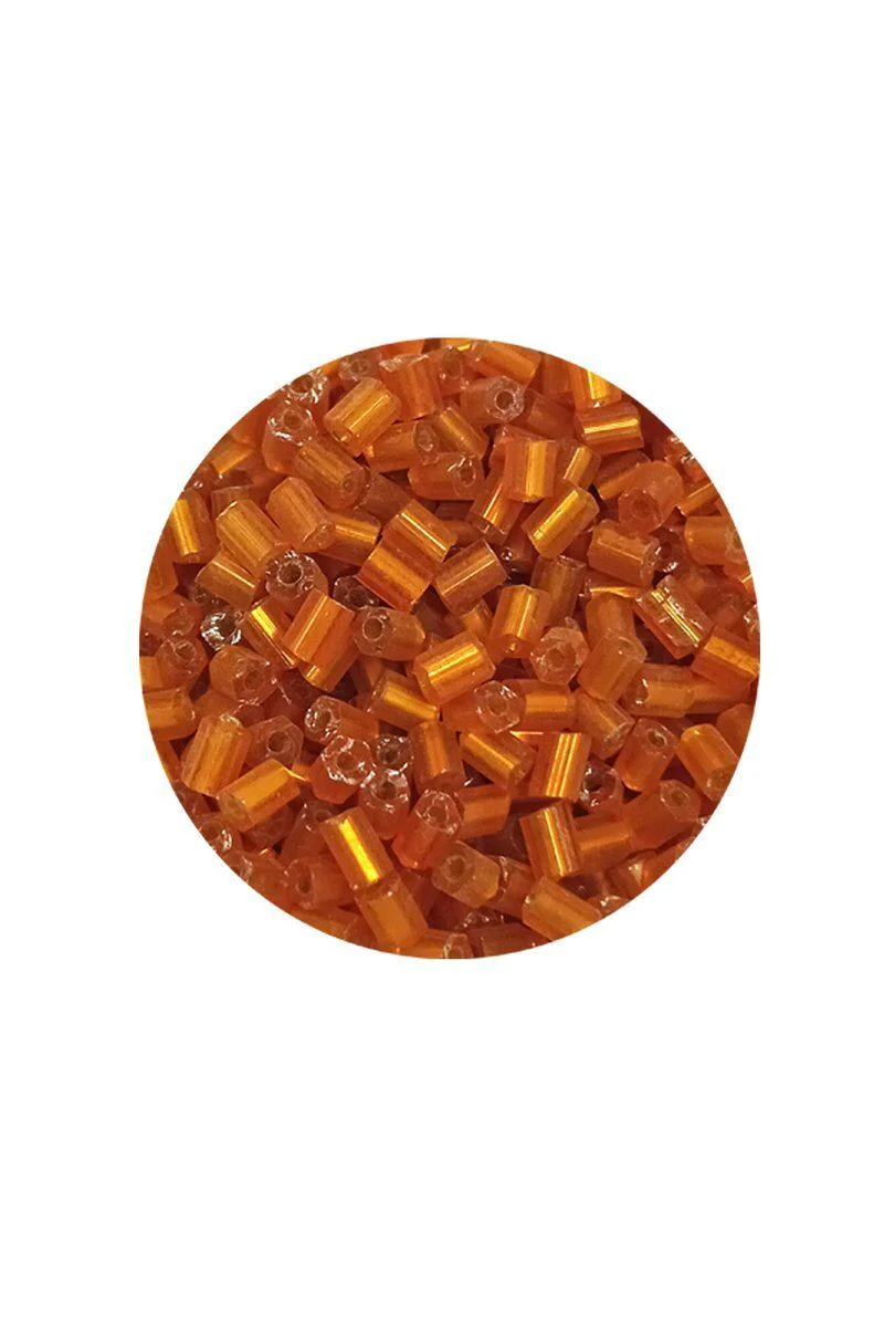 Kesme Cam Boncuk 2mm - Şeffaf Koyu Turuncu 60gr - Yazma & Gelinlik Süsleme Fiyatı, Yorumları ve Özellikleri