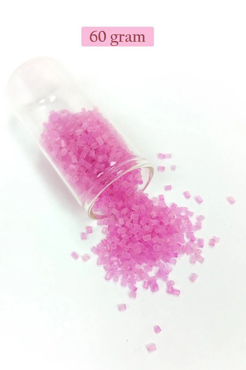 Kesme Cam Boncuk 2mm Şeffaf Mat Pembe - 60 Gr BNC377 Fiyatı, Yorumları ve Özellikleri