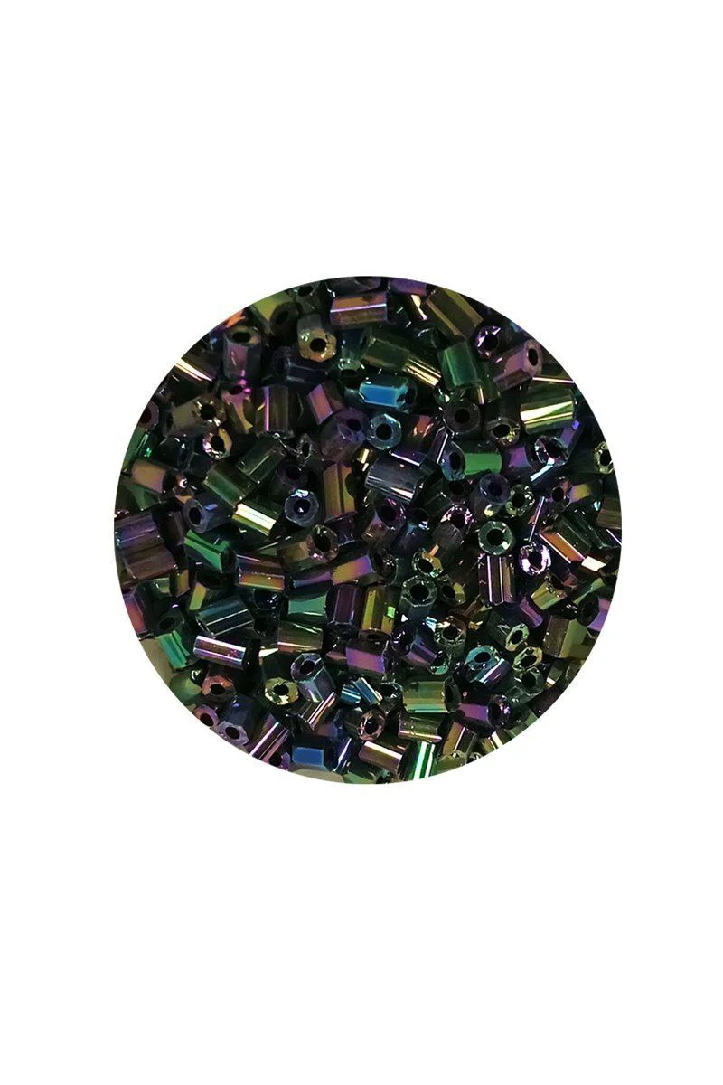 Kesme Cam Boncuk 2mm - Parlak Alacalı 60 Gr, El İşleri İçin İdeal Kesme Cam Boncuk 2mm - Parlak Alacalı 60 Gr, El İşleri İçin İdeal