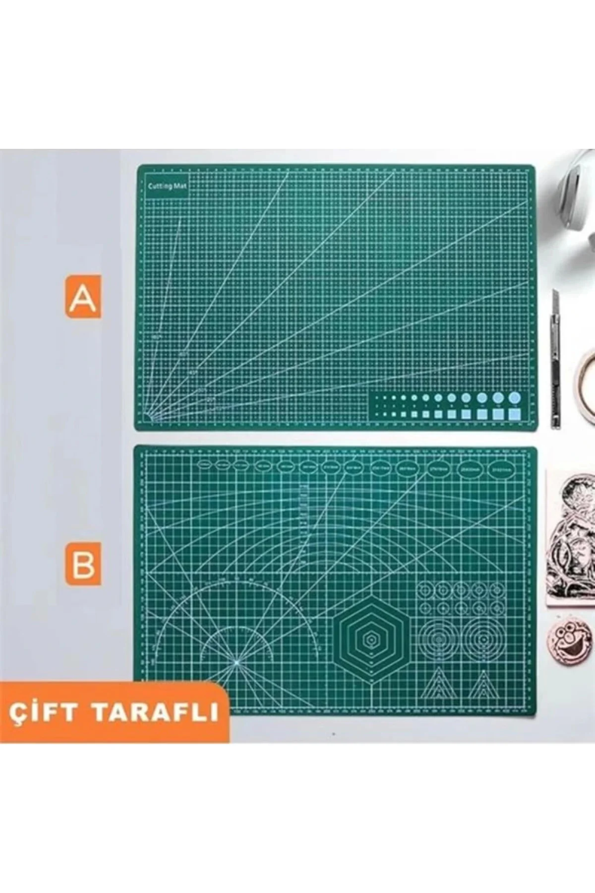 Kesme Matı Cutting Mat Kesim Altlığı A1 Ebatında 90cm x 60cm