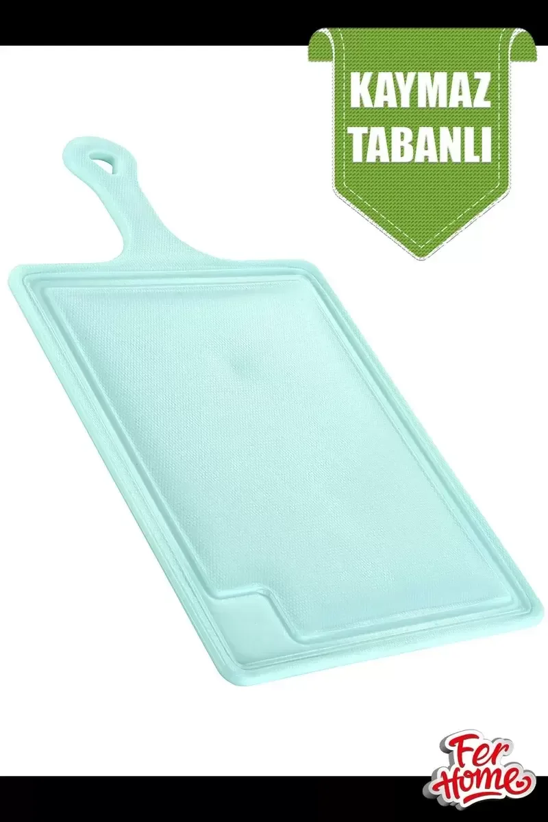 Kesme Tahtası Kaydırmaz Plastik Kesme Sunum Tahtası Pratik Kesim 