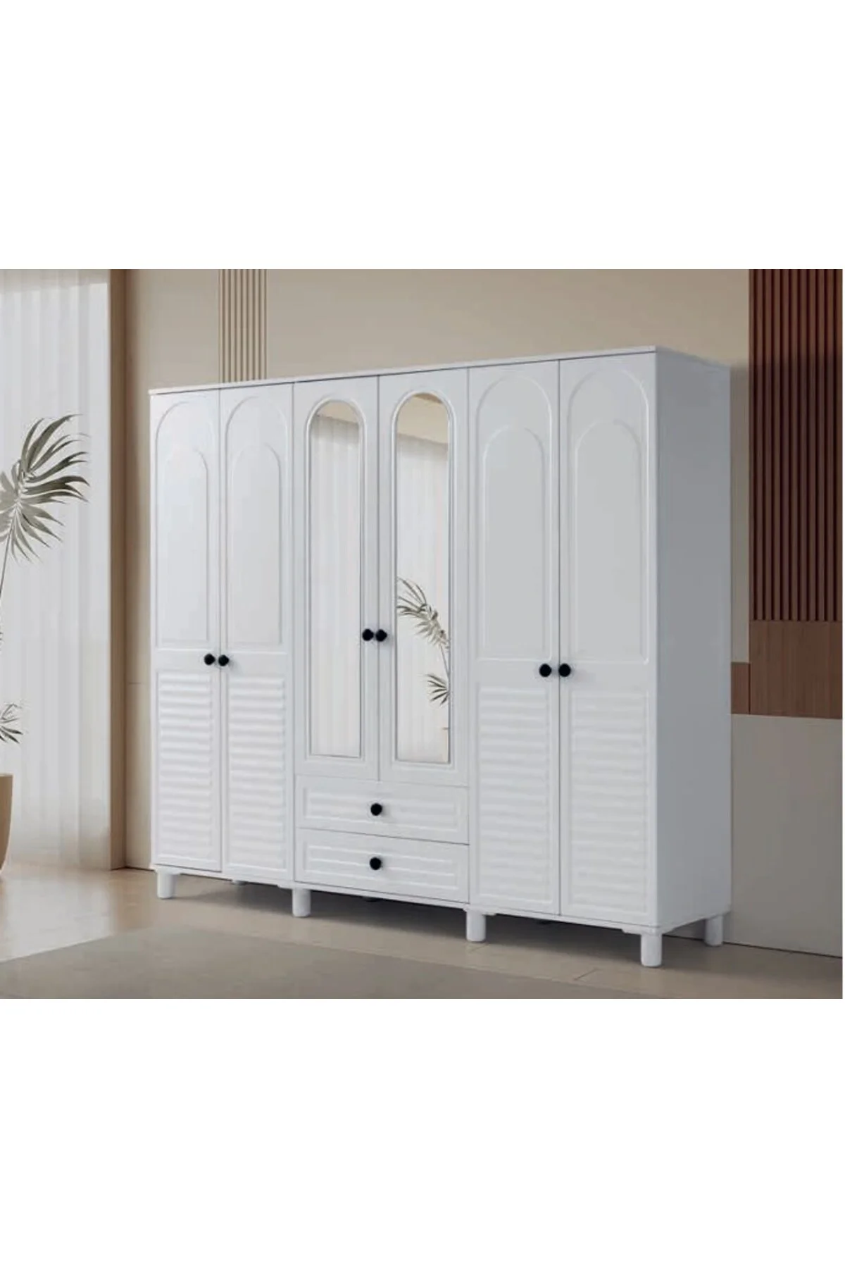 KESTEL MDF 6 KAPILI DOLAP BEYAZ Fiyatı, Yorumları ve Özellikleri