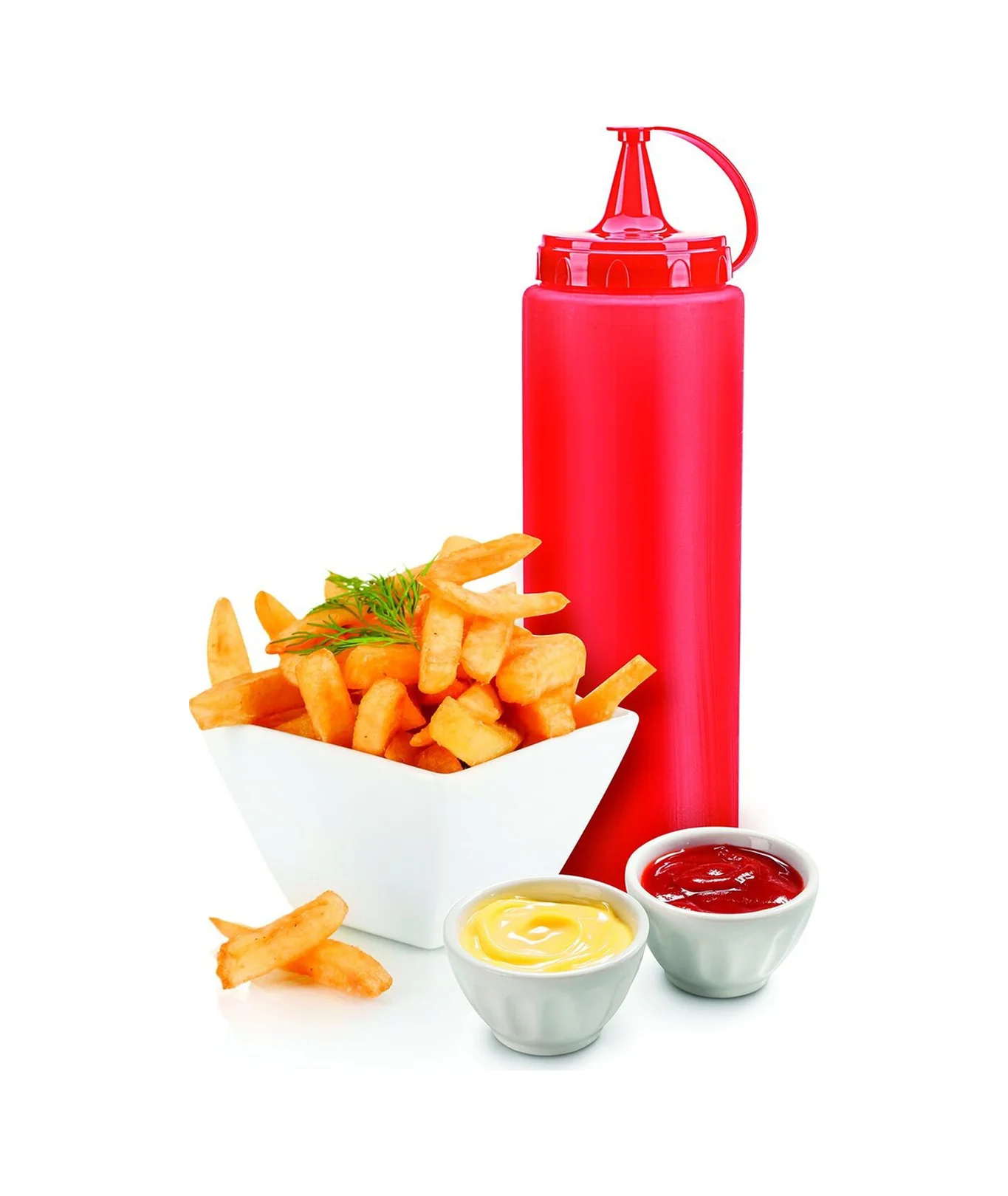 Ketçap Şişesi - 1000ml Dev Boy Kırmızı Diğer