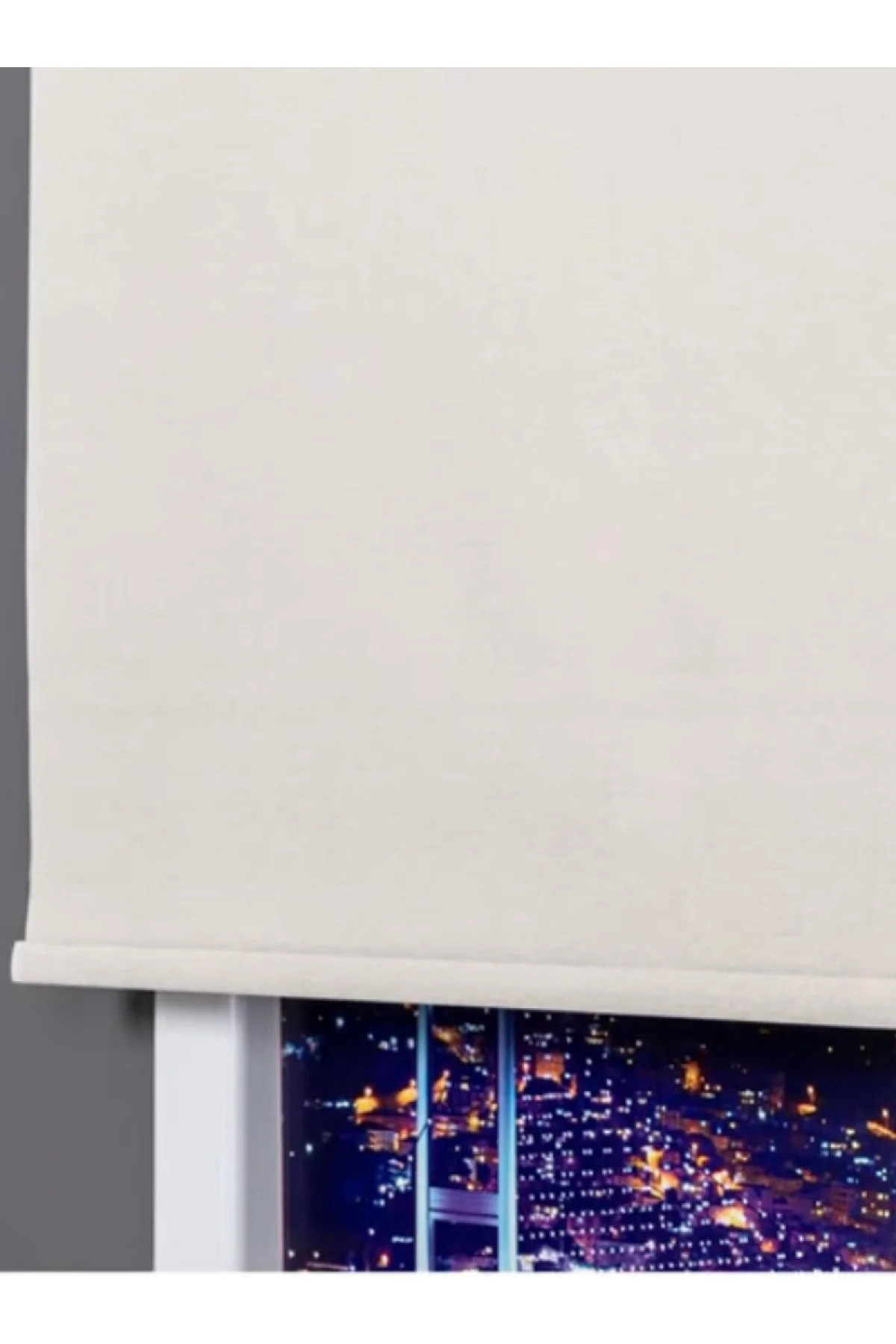 Keten Blackout Karartma Stor Güneşlik Perde, Alüminyum Kasalı Yük