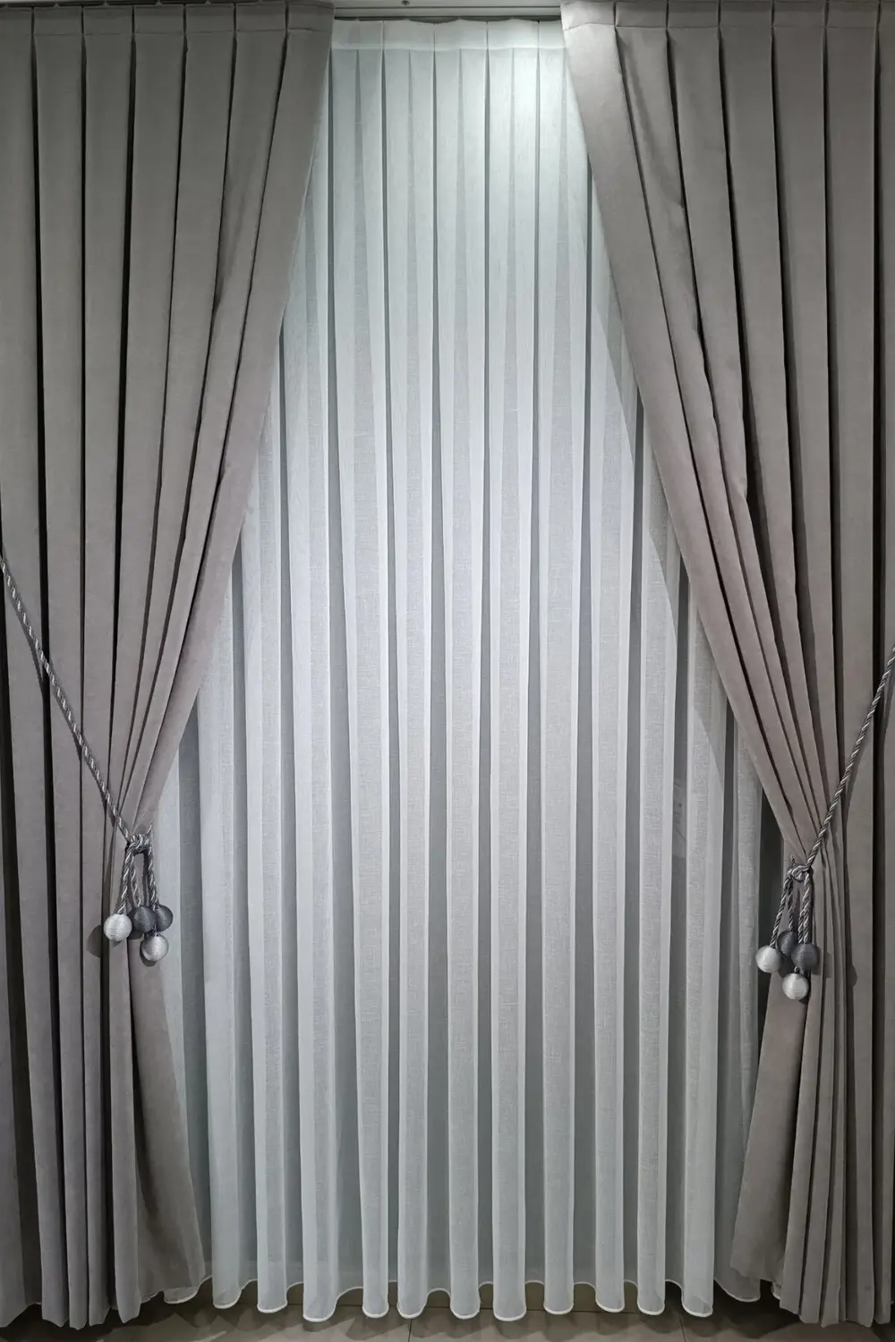 Keten Foldet Tül Perde (1/3 Sık Pile) Ağır Gramajlı Kırışmaz Ütü