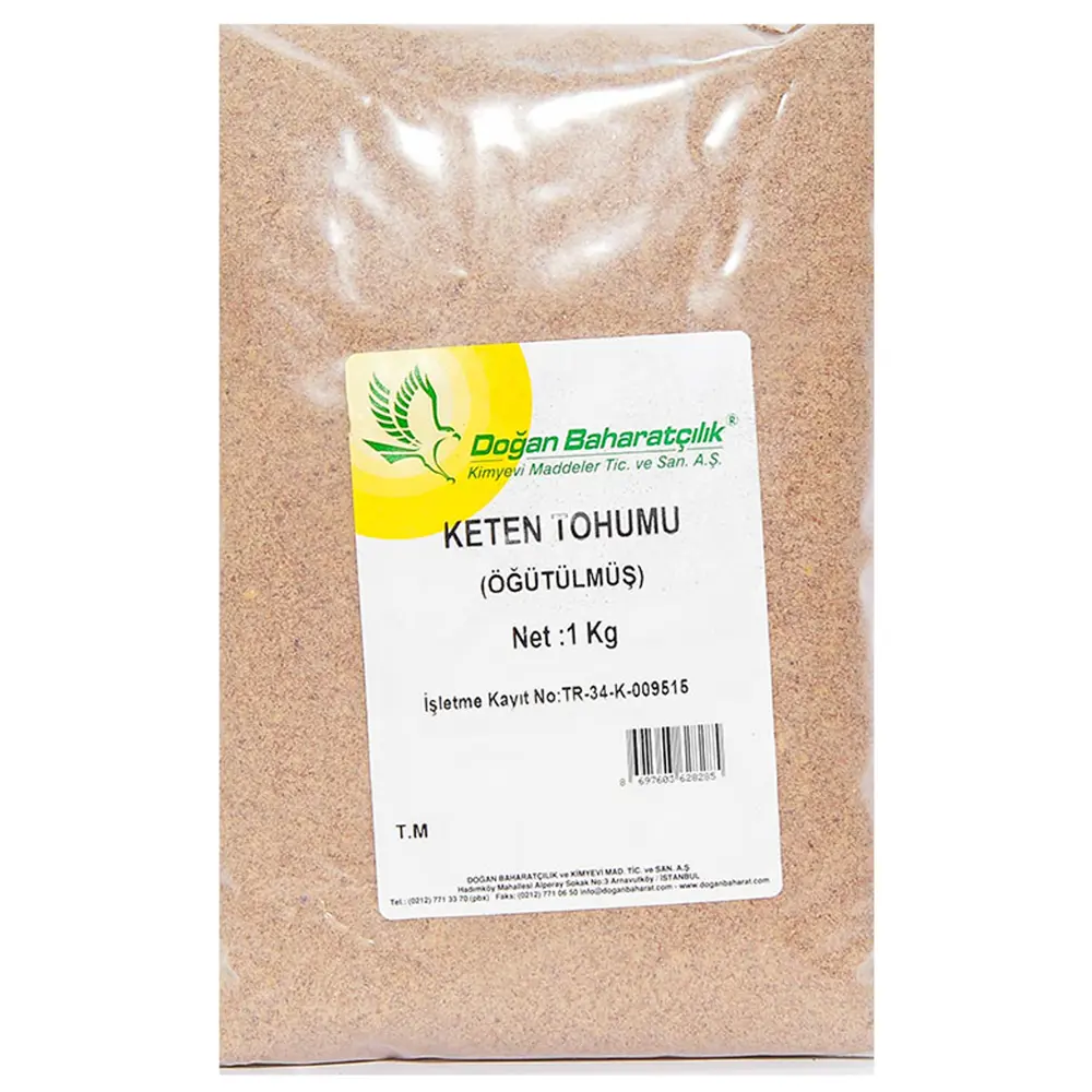 Keten Tohumu Öğütülmüş Doğal 1000 Gr Paket