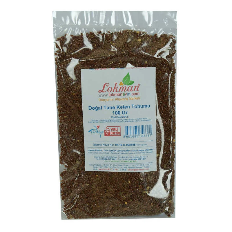 Keten Tohumu Tane Doğal 100 Gr - Omega-3 Zengini Sağlık Ürünü