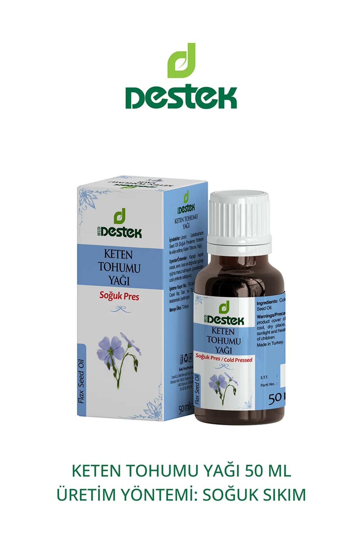 Keten Tohumu Yağı Soğuk Pres 50 ml