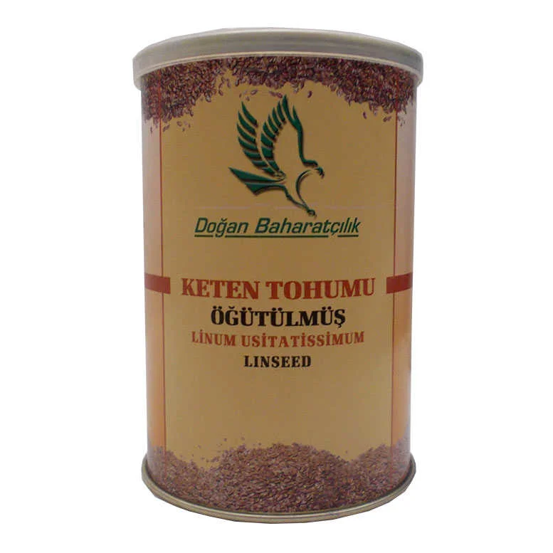 Keten u Öğütülmüş Doğal 150 Gr Teneke Kutu