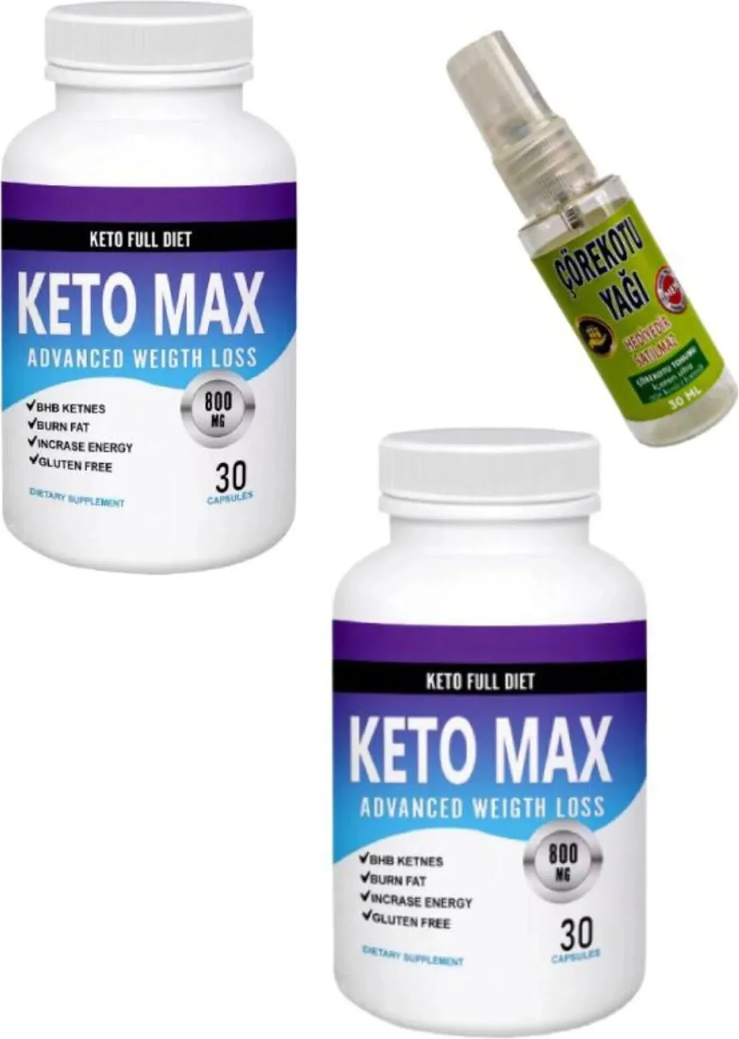 Keto Max Destekleyici Ürün 30'lu x 2 + Erotik Masaj Yağı 30 ml | Kilo Kontrol Desteği Fiyatı, Yorumları ve Özellikleri