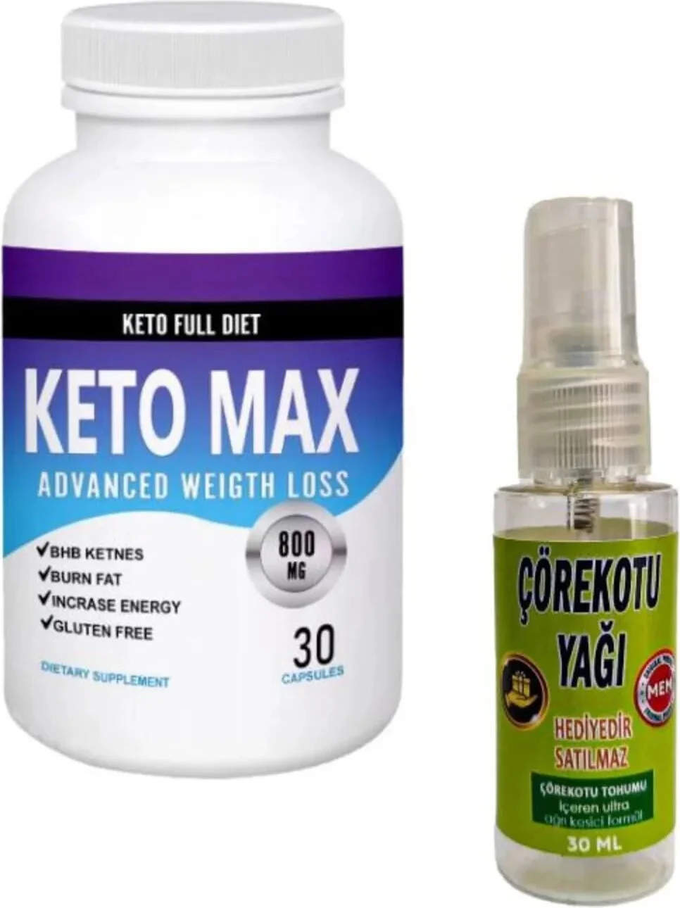 Keto Max Dstklyci Ürün 30lu + Masaj Yağı 30 ml - Kilo Kontrolü ve Form Desteği Fiyatı, Yorumları ve Özellikleri