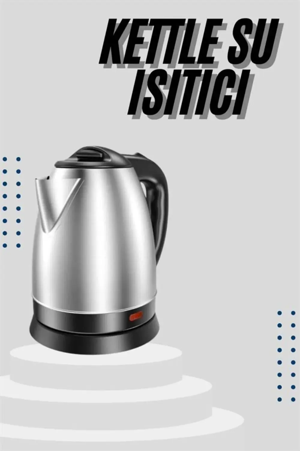 Kettle C F Tipi 220-240V Paslanmaz Çelik Elektrik Kablolu Otomati