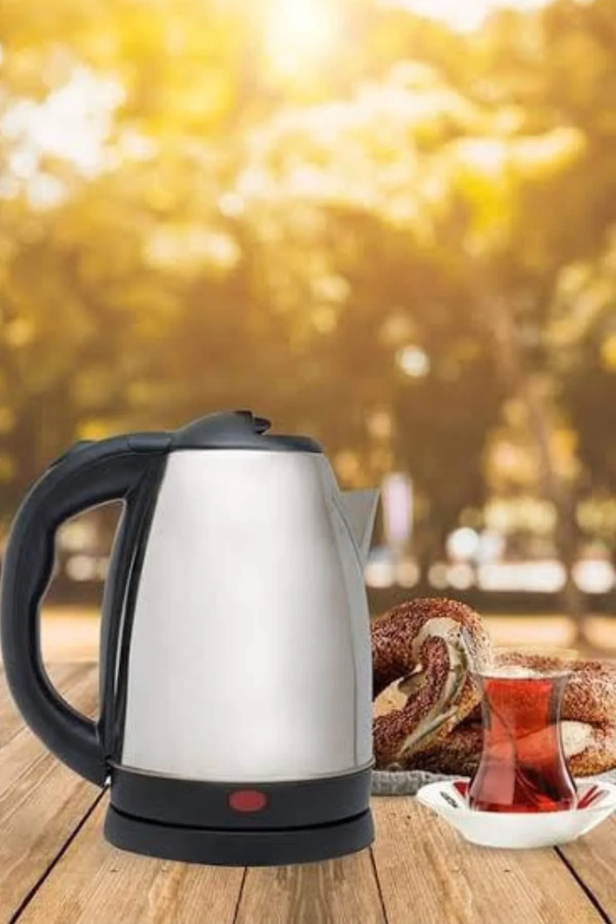 Kettle C F Tipi 220-240V Paslanmaz Çelik Elektrik Kablolu Otomati