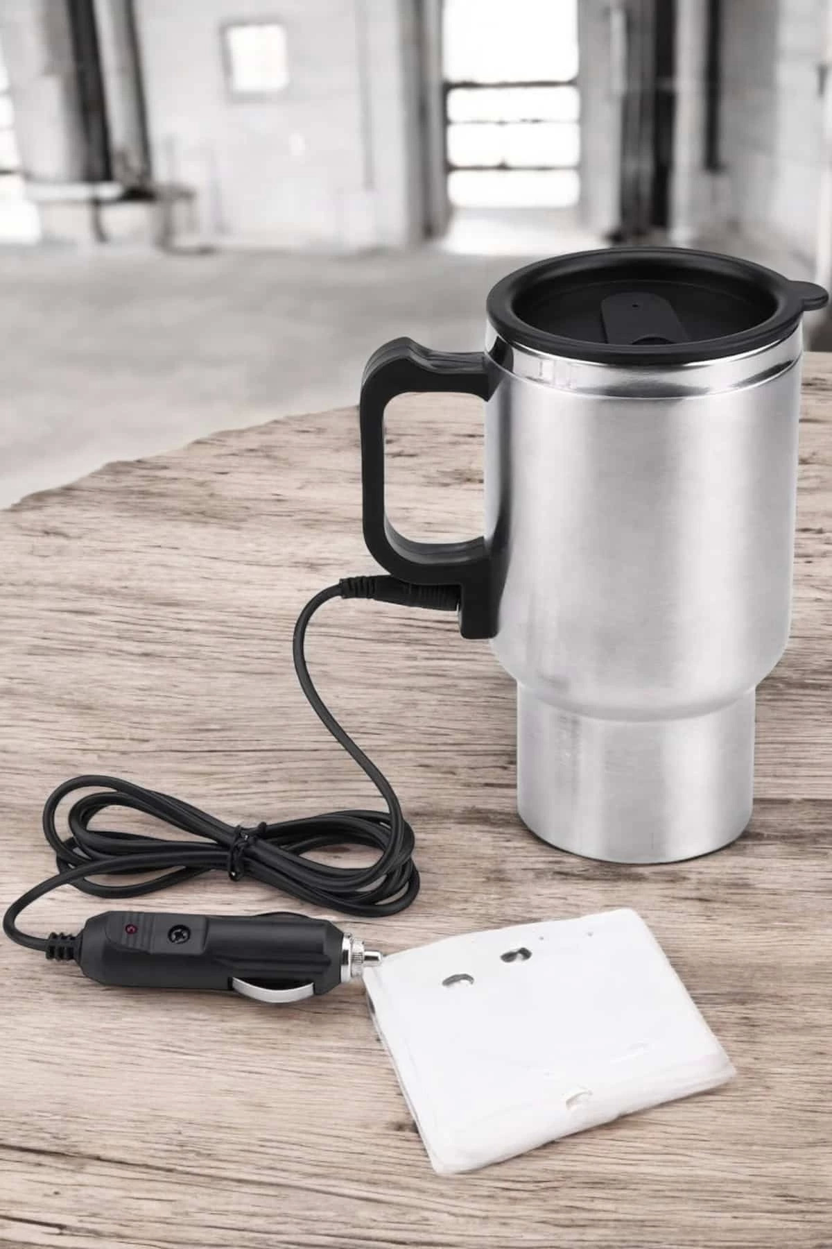 Kettle Kapaklı Araç İçi Termos Tüm Arabalara Uyumlu Çakmaklık Gir