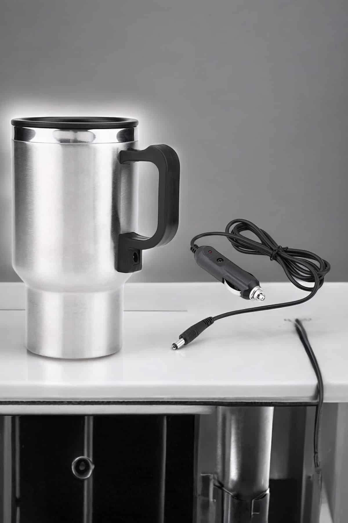 Kettle Kapaklı Araç İçi Termos Tüm Arabalara Uyumlu Çakmaklık Gir