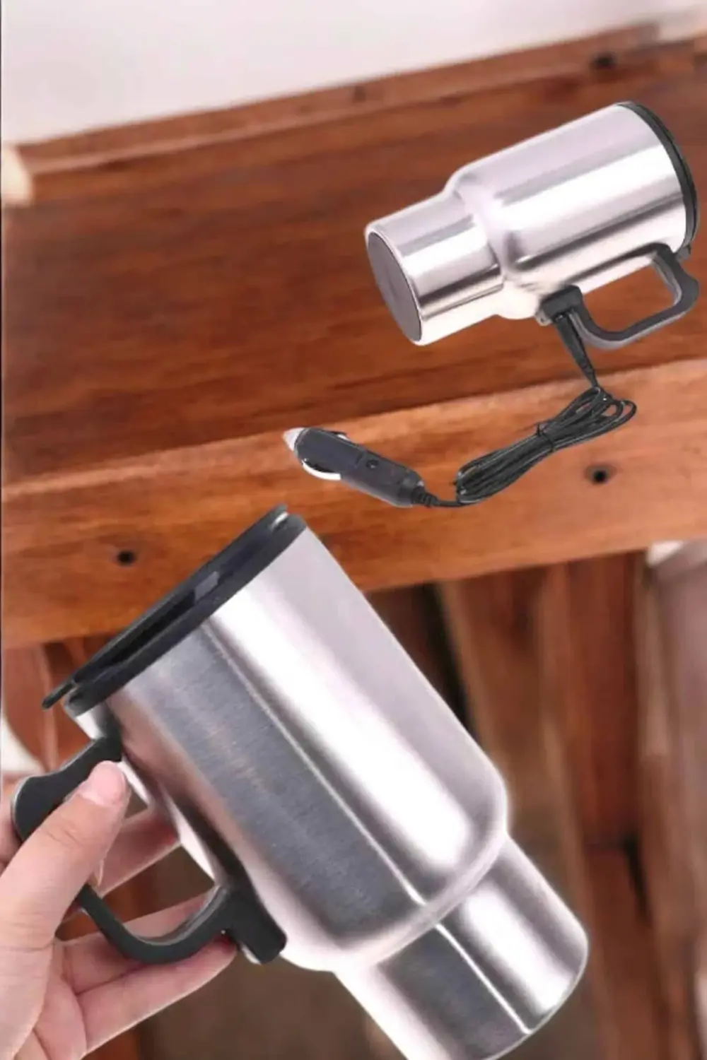 Kettle Kapaklı Araç İçi Termos Tüm Arabalara Uyumlu Çakmaklık Gir