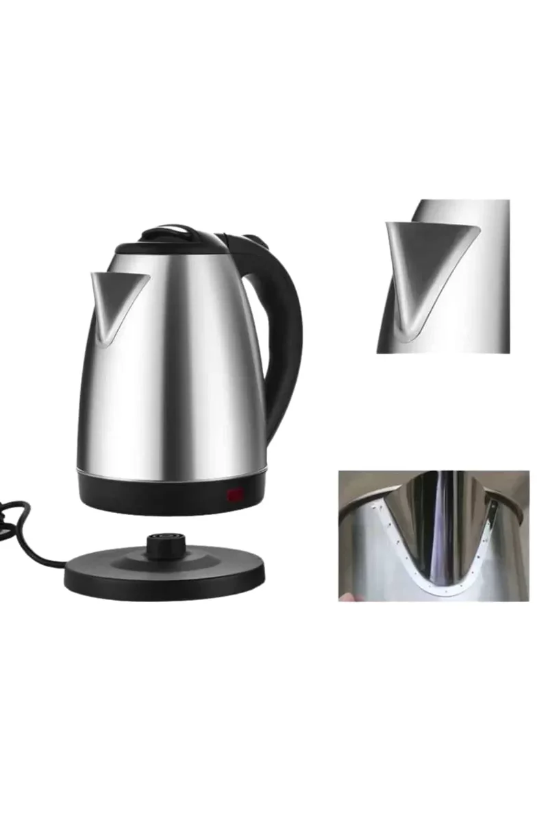 Kettle Su Isıtıcı 2000W 1.8L Paslanmaz Çelik C F Priz Uyumlu - 220-240V