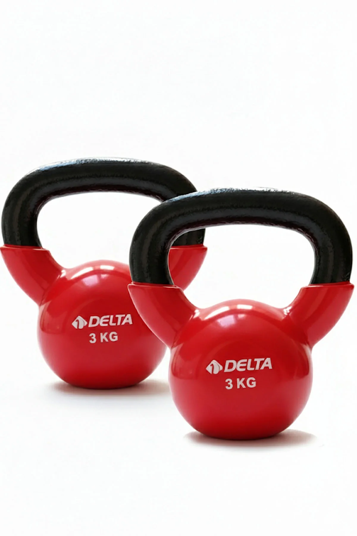 Kettlebell 3 Kg × 2’li Set | Döküm Ağırlık Vinyl Kaplı Dambıl Evd