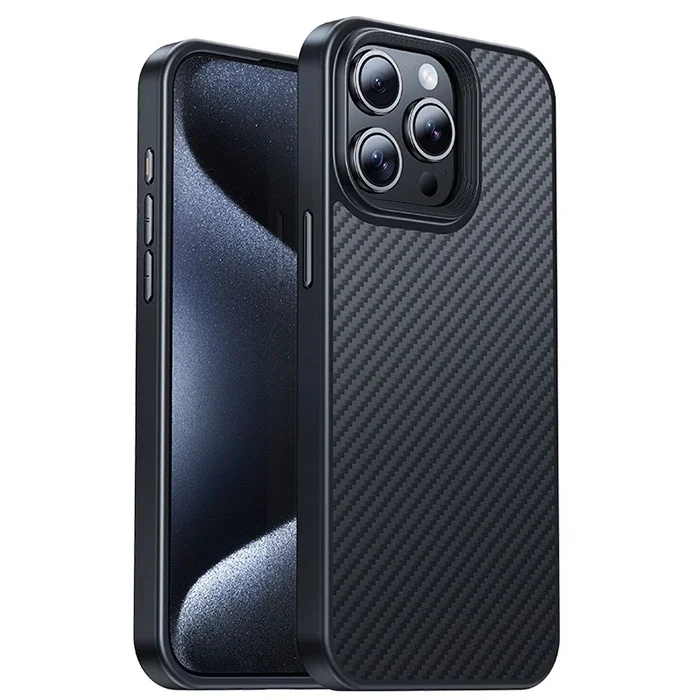 Kevlar MagSafe Kılıf iPhone 15 Pro Max - Darbeye Dayanıklı Manyetik Kılıf