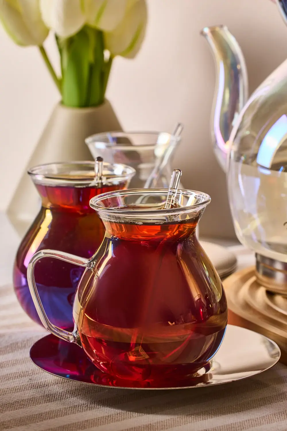 Keyf-i Ala Luster Premium 20 Parça Indüksiyon Tabanlı Borosilikat