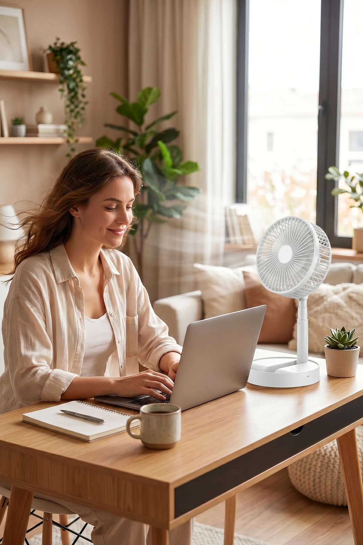 Kfan-7608 Şarjlı Beyaz Katlanılabilir Mini Fan Masa Üstü Vantilatörü Usb Soğutucu Sessiz El Fanı Fiyatı, Yorumları ve Özellikleri