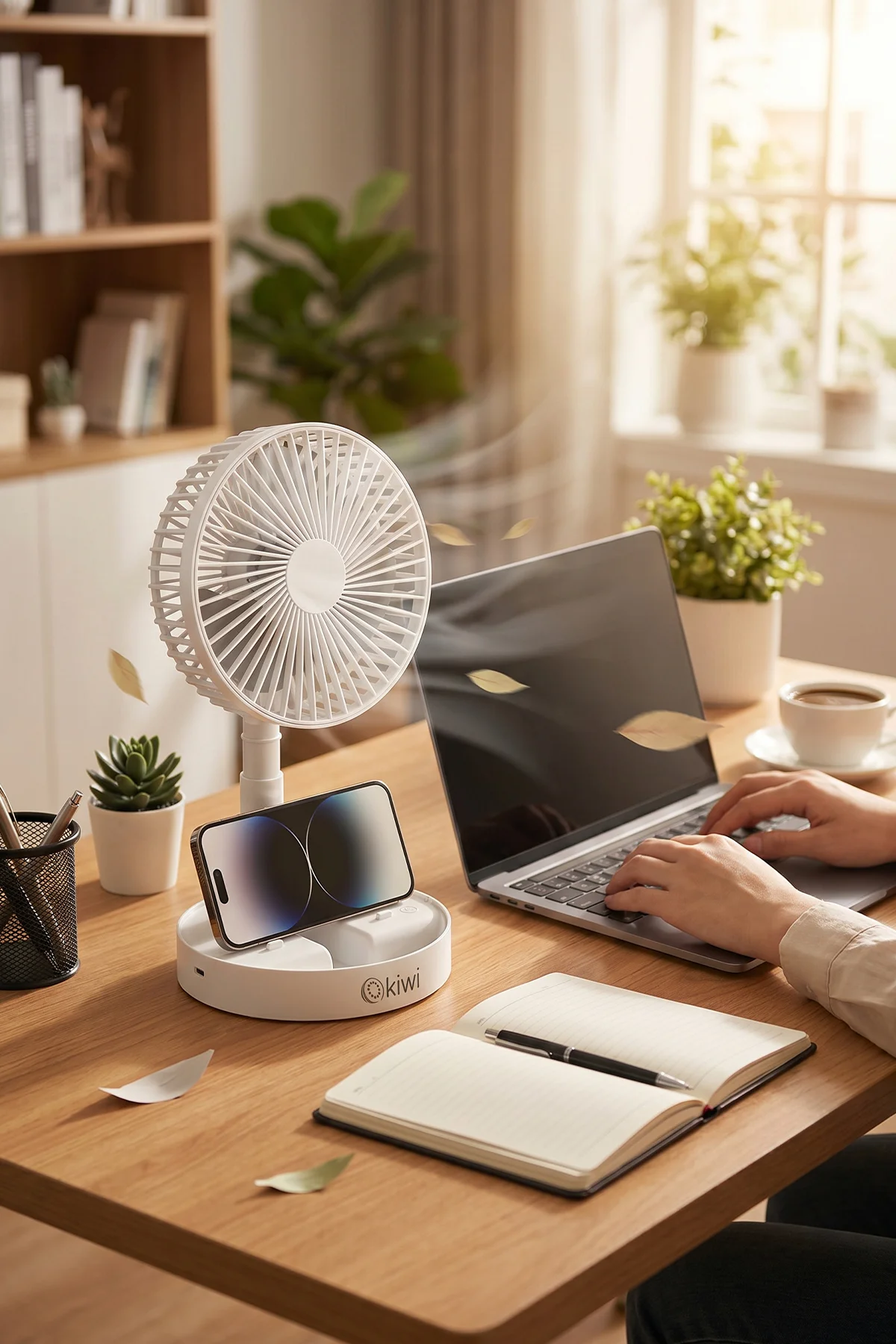 Kfan-7608 Şarjlı Beyaz Katlanılabilir Mini Fan Masa Üstü Vantilatörü Usb Soğutucu Sessiz El Fanı Fiyatı, Yorumları ve Özellikleri