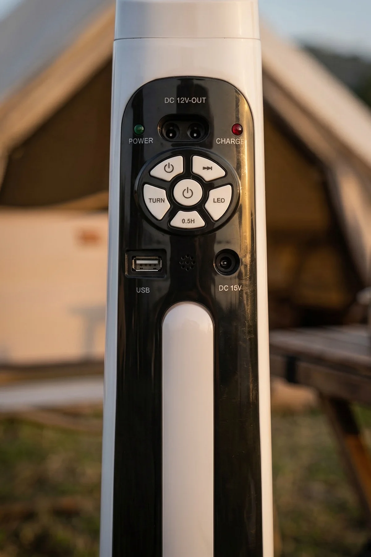 KFAN-7629 Şarjlı Standlı Vantilatör & LED Lamba | 9 Kademe & AC/DC & USB