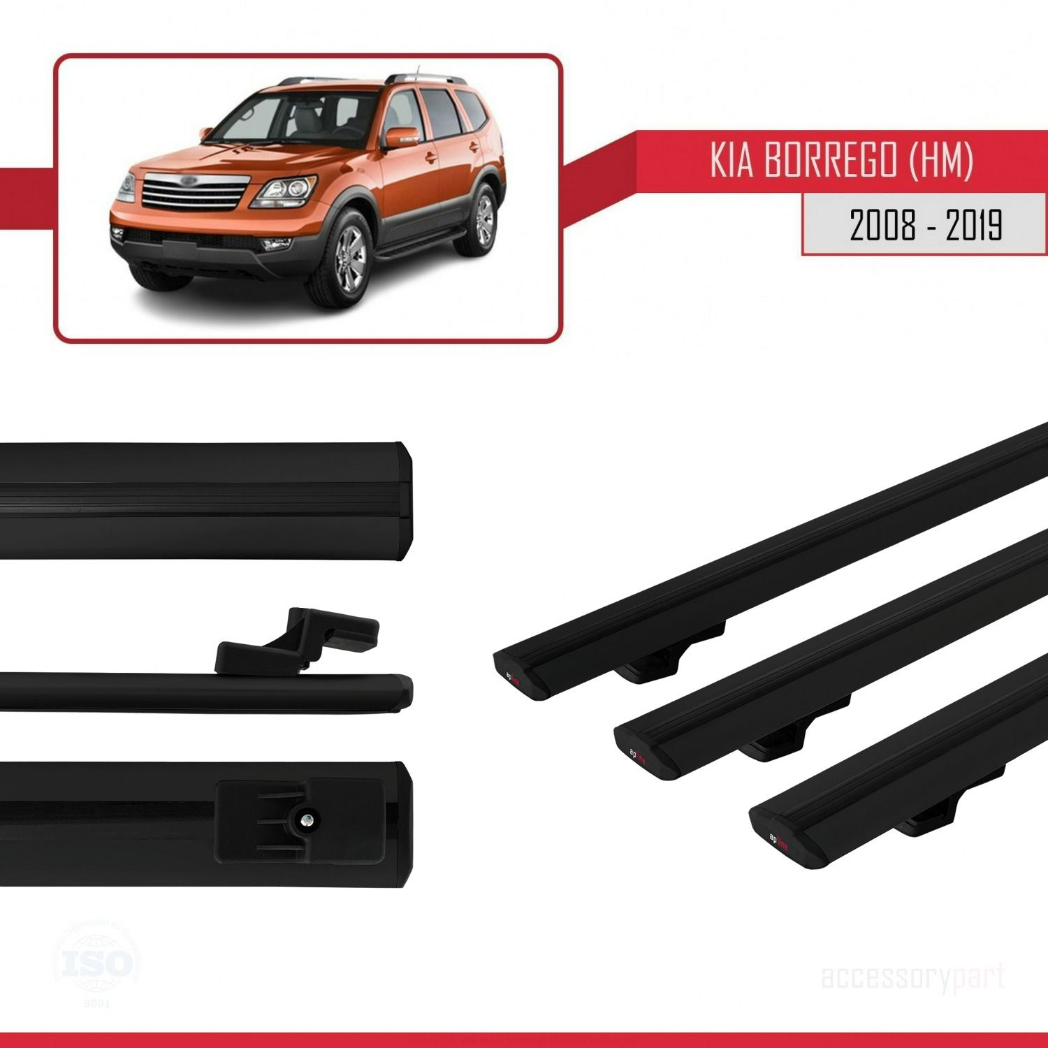 Kia Borrego (HM) 2008-2019 Arası ile uyumlu Basic Model Ara Atkı 
