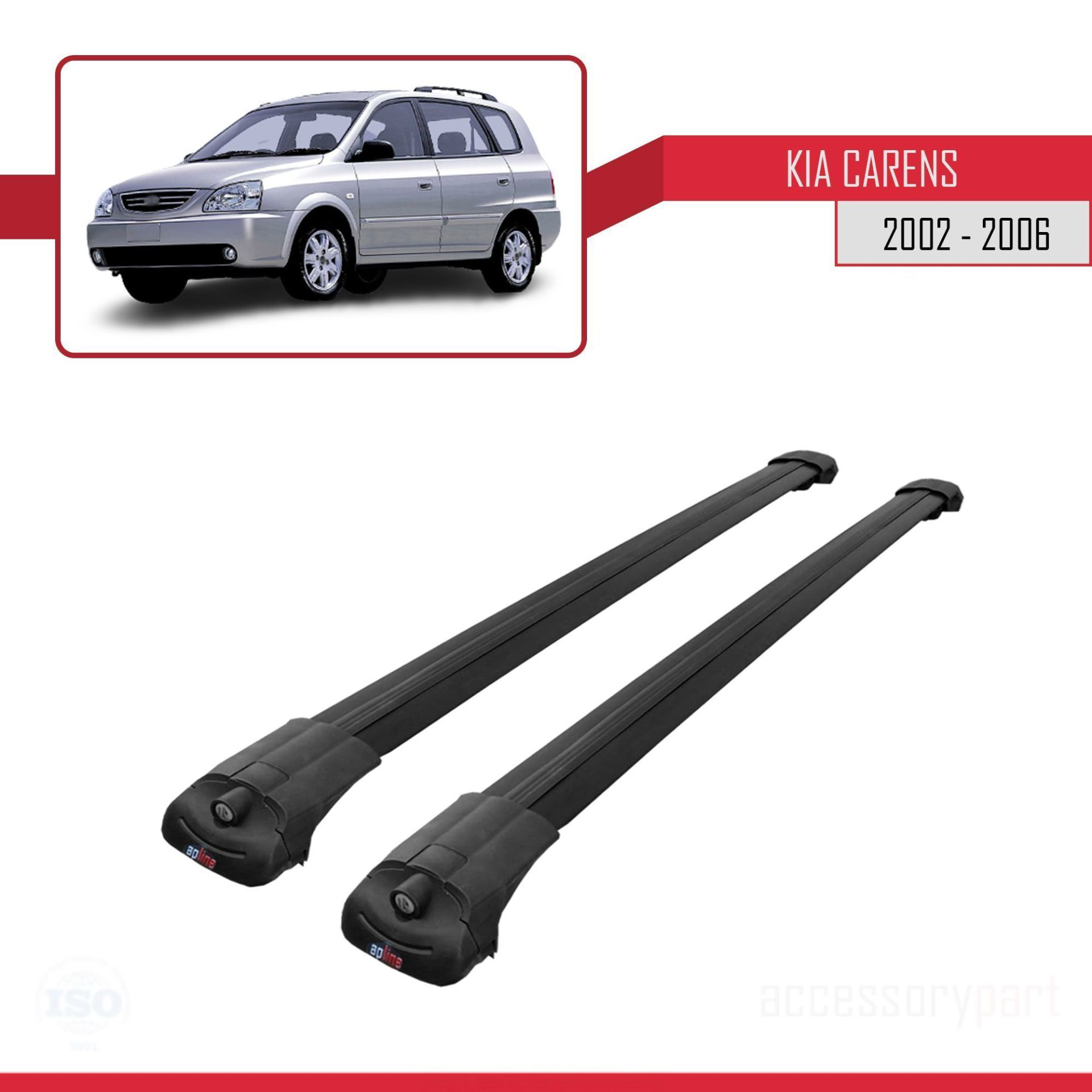 Kia Carens 2002-2006 Arası ile uyumlu ACE-1 Ara Atkı Tavan Barı S