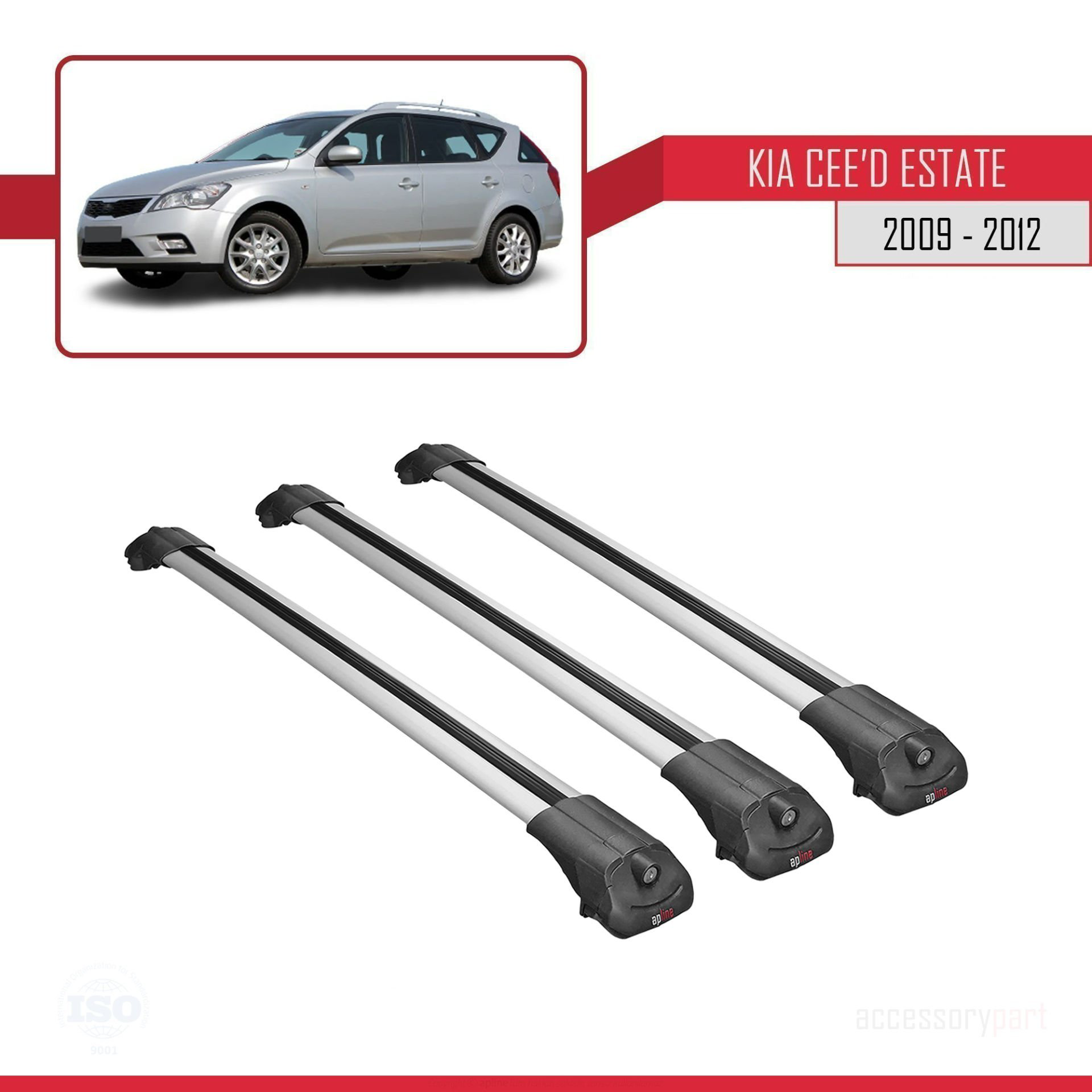 Kia Ceed SPORTSWAGON 2009-2012 Arası ile uyumlu ACE-1 Ara Atkı Ta