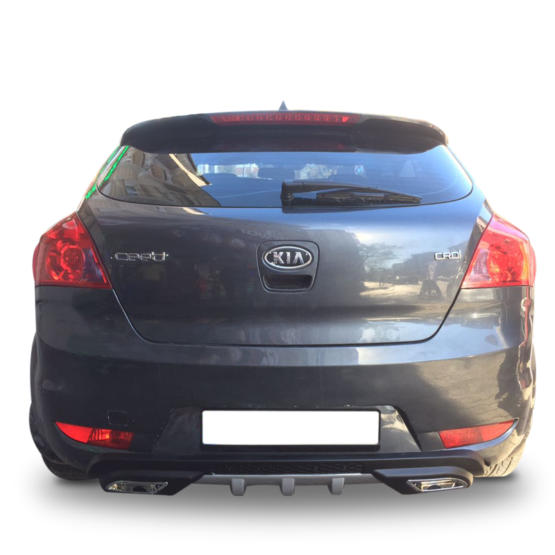 Kia Ceed Uyumlu Egzoz Görünümlü Universal Arka Tampon Eki - Difüz